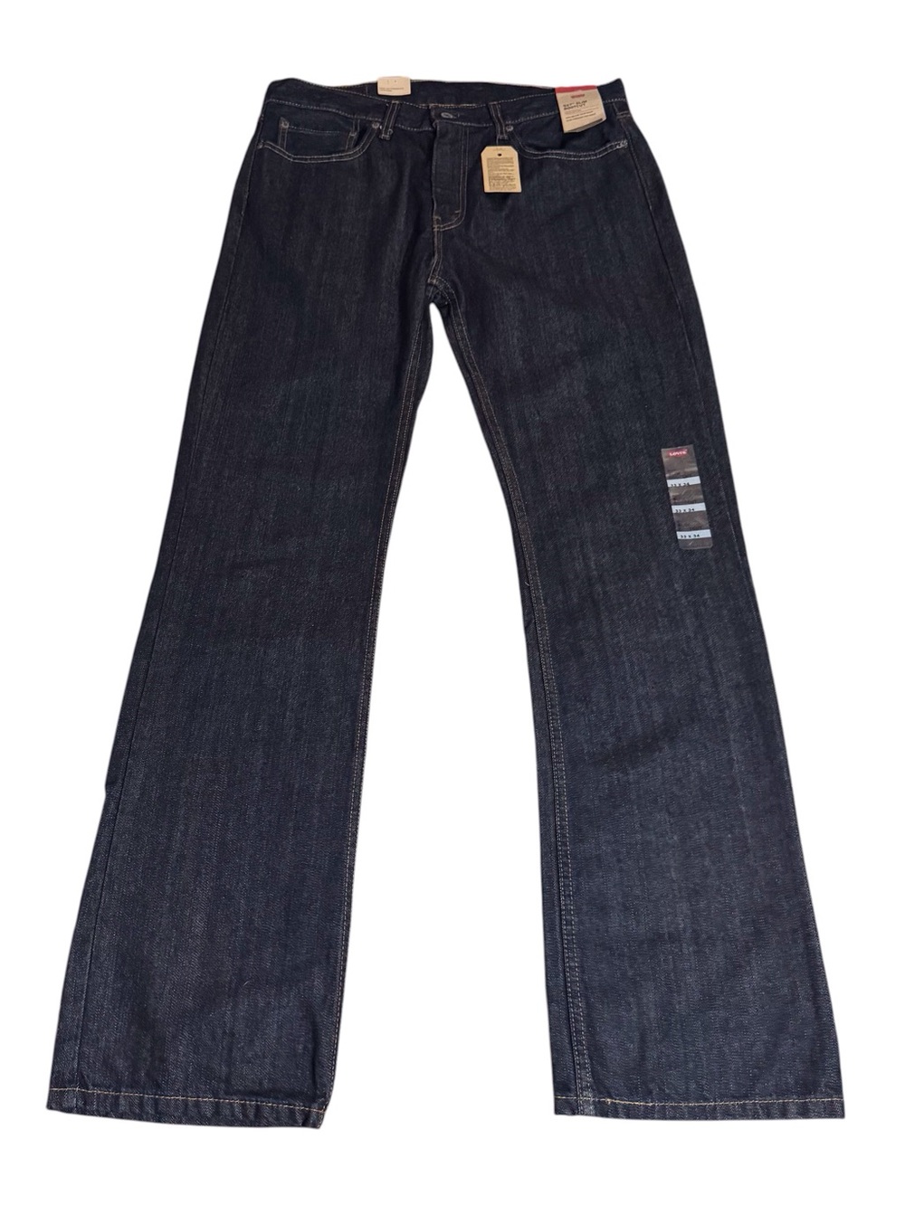 Levis Men’s NWT Size 33x34 527 Slim Bootcut Denim Jeans Western Cotton Classic